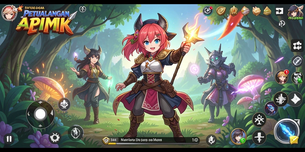 Tampilan gameplay 3446 yang memukau dan dinamis.