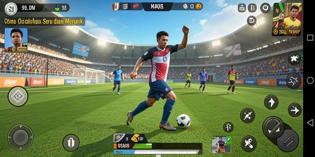 Tampilan menarik dari gameplay kompetisi olahraga di 9SL.