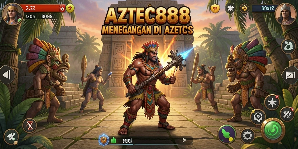Screenshot AZTEC88 menampilkan gameplay petualangan yang seru dan menantang.