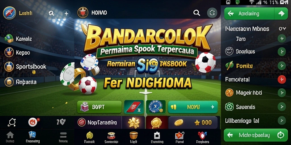 Tampilan gameplay menarik dari BANDARCOLOK sebagai aplikasi Sportsbook.
