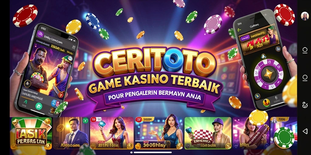 Screenshot gameplay Kasino CERITOTO menunjukkan grafis yang menakjubkan.