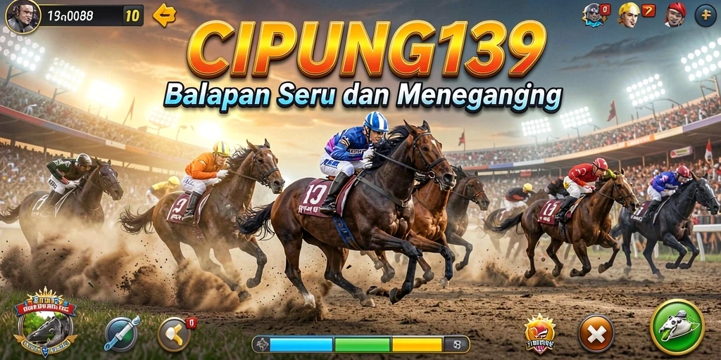 Tampilan gameplay balapan yang mendebarkan di CIPUNG138.