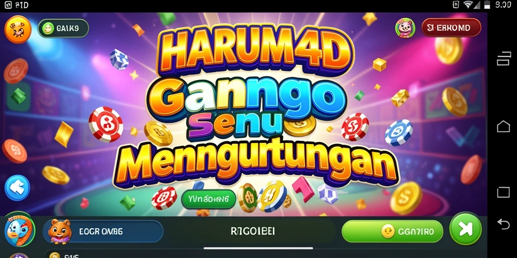 Screenshot gameplay HARUM4D menampilkan suasana Bingo yang seru.