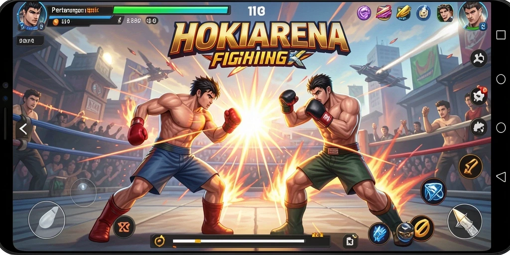 Tangkapan layar gameplay HOKIARENA yang mendebarkan dan penuh aksi.