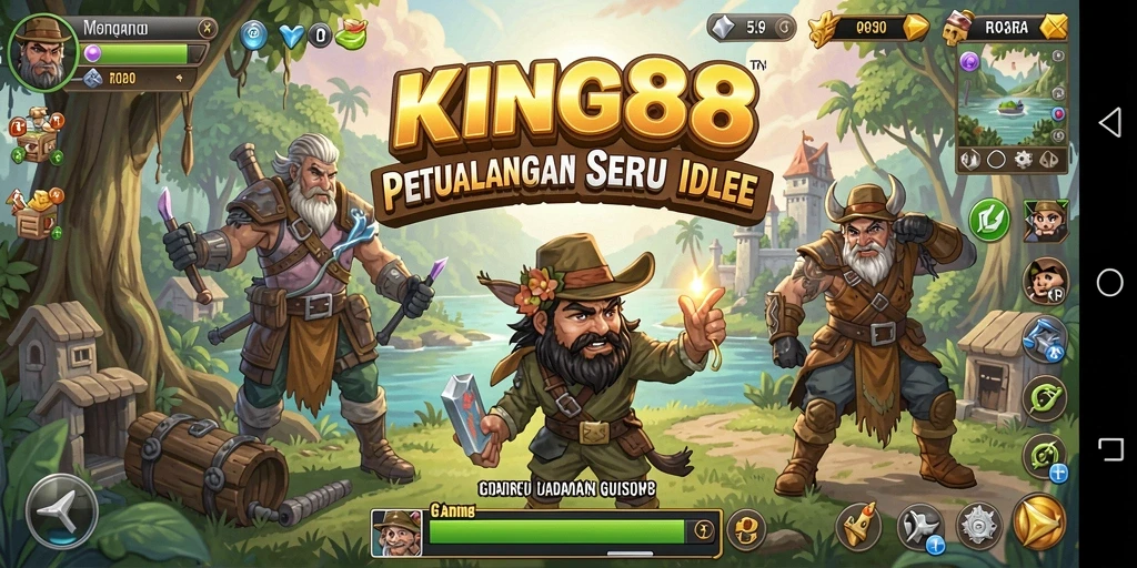 Tangkapan layar KING88 menampilkan gameplay menarik dan karakter yang berwarna-warni.