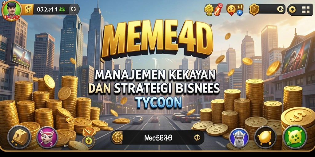 Gameplay seru dari MEME4D yang menghadirkan strategi Tycoon.