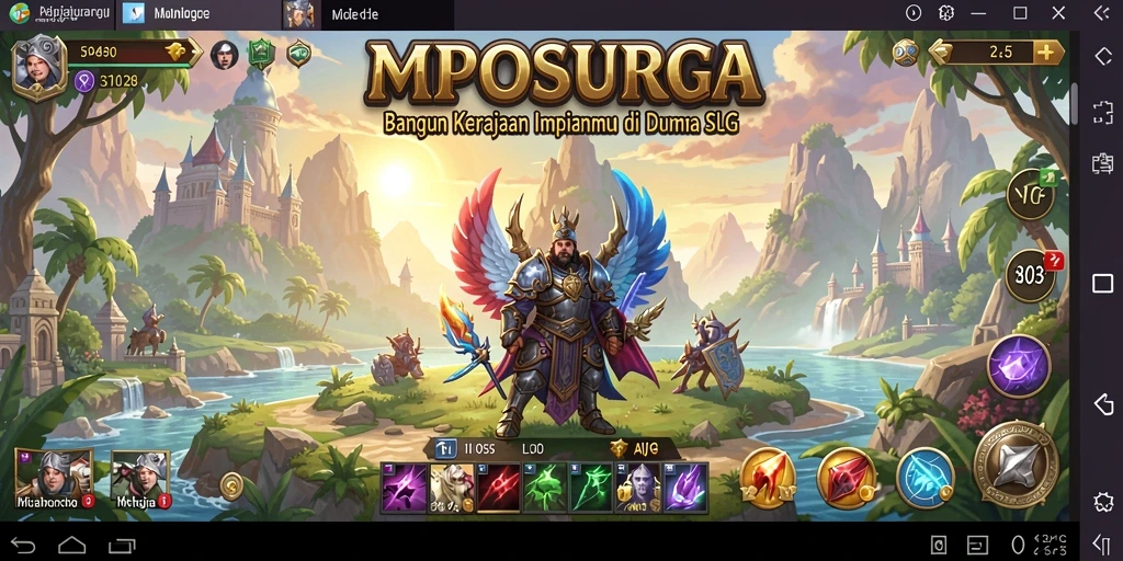 Tampilan gameplay MPOSURGA yang menakjubkan dan interaktif.