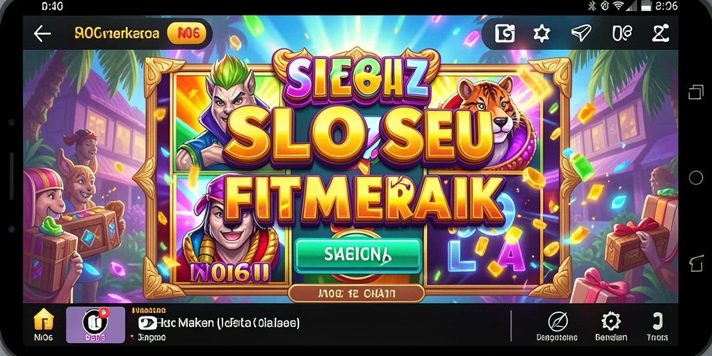 Tampilan gameplay seru N06 yang menampilkan spin dan fitur bonus.