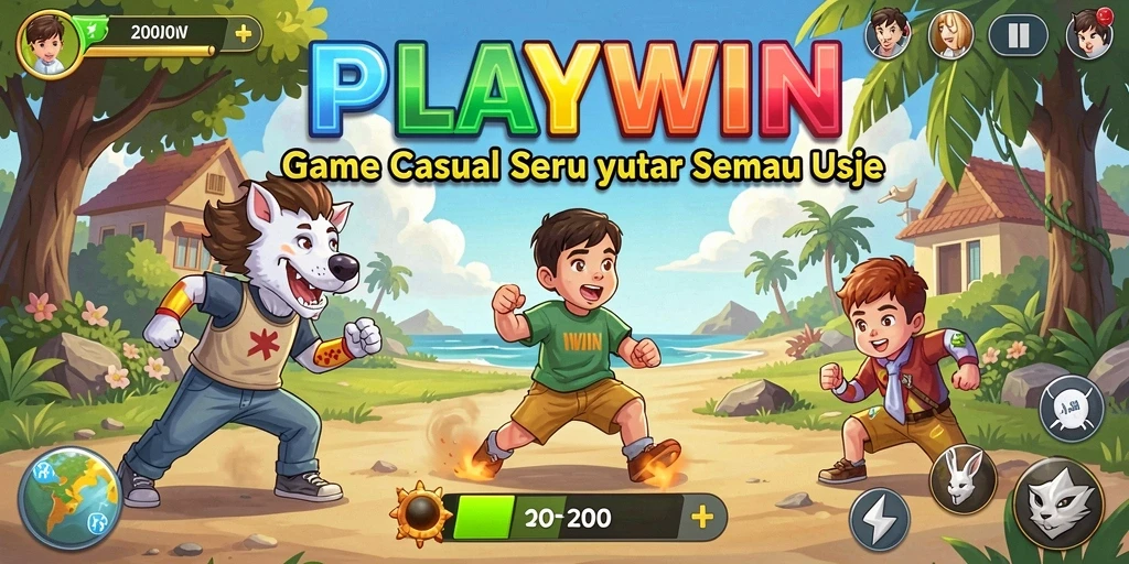 Tampilan permainan Casual yang menarik dan penuh warna.