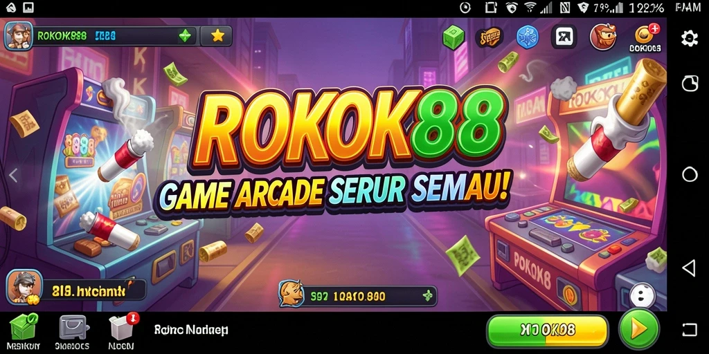 Tampilan gameplay ROKOK88 yang seru dan menantang.