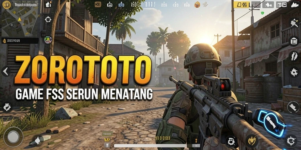 Gameplay seru di ZOROTOTO menampilkan aksi FPS yang mendebarkan.